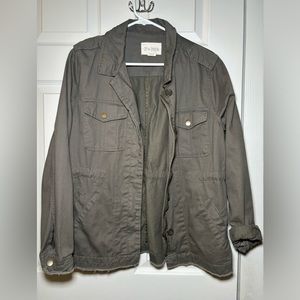 Olive green utility jacket size L